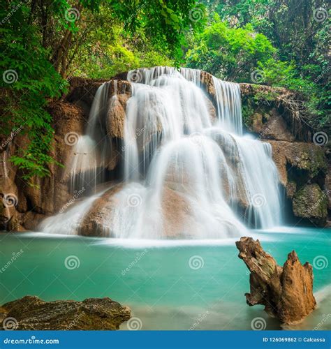 Huay Mae Kamin Waterfall National Park Thailand Stock Photo Image Of