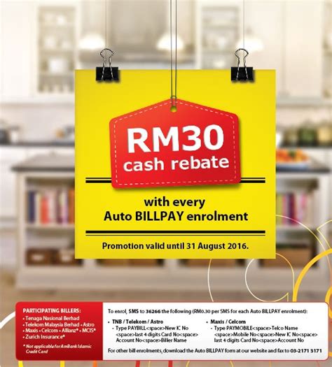 Received a letter about the joint venture transition? Ambank Credit Card Promotion - RM30 Cash Rebate With Every ...