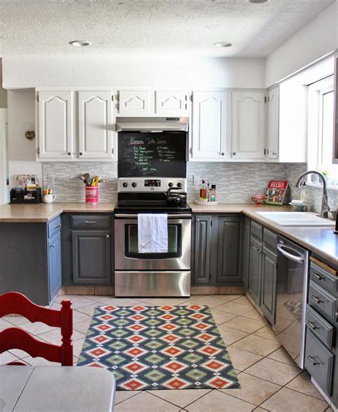 Remodelaholic Grey And White Kitchen Makeover
