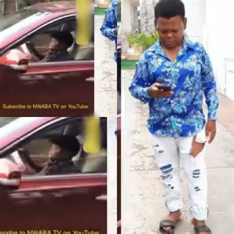 hilarious actor osita iheme pawpaw seen driving a car video celebrities nigeria