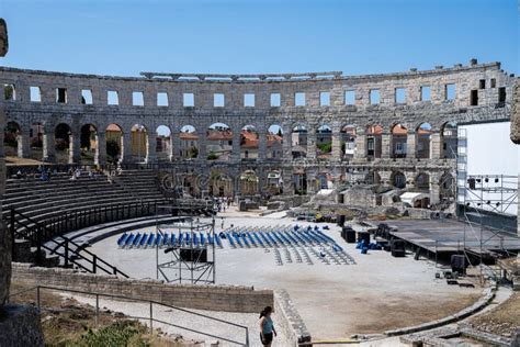 The Pula Arena Is A Roman Amphitheater It Was Constructed Between 27