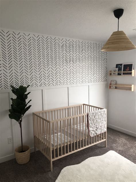 Nursery Nursery Accent Wall Crib Wall Boy Room Accent Wall