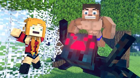 The Minecraft Life Of Steve And Steve Brave Steve Minecraft Animation Youtube
