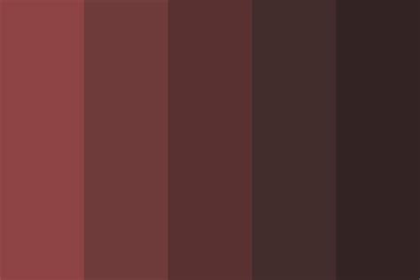 Brown With Reddish Tint Color Palette