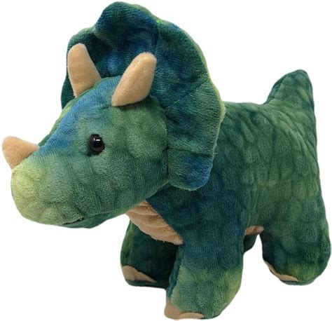 Linzy Toys Triceratops Dinosaur Plush Stuffed Animal 9 Inch Dino Mite
