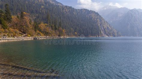 Sichuan Jiuzhaigou Landscape In China Stock Photo Image Of Lake