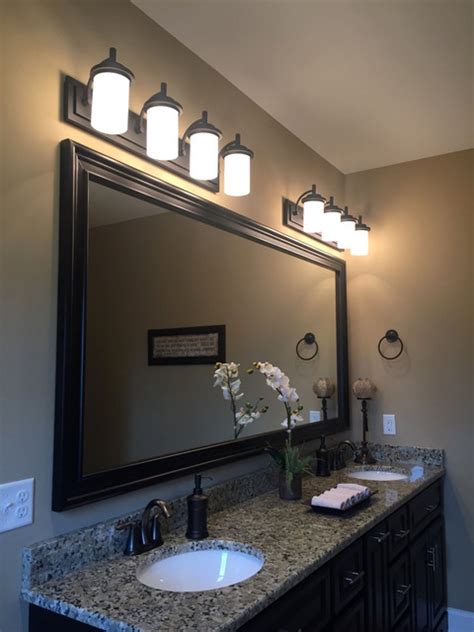 Master Bathroom Bronze Vanity Lighting Transitional Bathroom Other By Denney Lighting