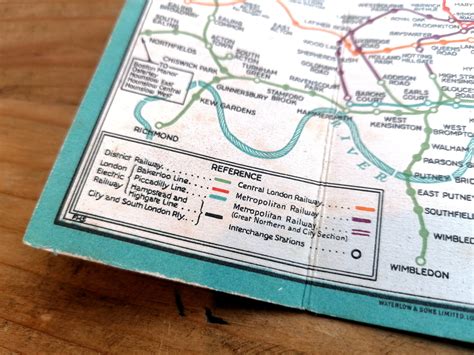 1938 London Underground Map No2 By Hans Schleger Iconic Antiques