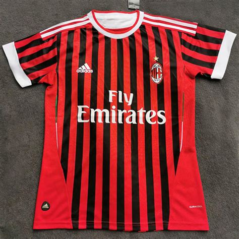 Ac milan football shirt jersey camiseta soccer 2019 2020 home size xl puma adult. 2011-2012 AC Milan Home Retro Soccer Jersey