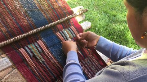 Backstrap Loom Weaving Demonstration Youtube