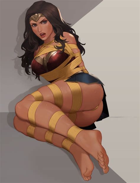 Rule 34 1girls Bondage Dc Dc Comics Diana Prince Lasso Of Truth Rainnear Rope Bondage