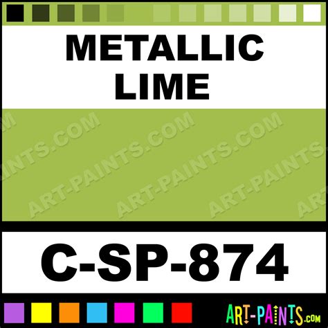 Metallic Lime Raku Series Ceramic Paints C Sp 874 Metallic Lime