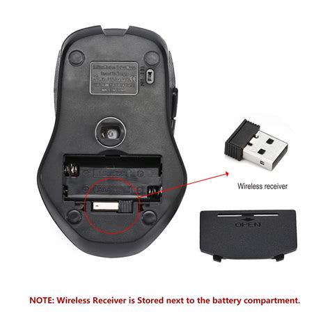 24ghz Wireless 2400dpicpi 6d Button Optical Mousemice Adjustable Usb