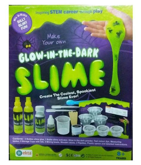 Glow In The Dark Slime Lab Kit For 8 Year Buy Glow In The Dark Slime