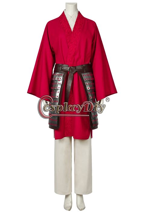 Cosplaydiy Movie Mulan 2020 Costume Princess Hua Mulan Cosplay Red