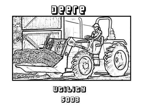 Pics Of 70 John Deere Coloring Page Deere Tractor Coloring Home