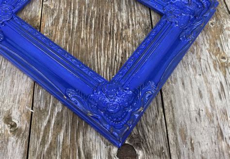 8x10 Ornate Cobalt Blue Frame 8 X 10 Chunky Thick Elaborate Etsy