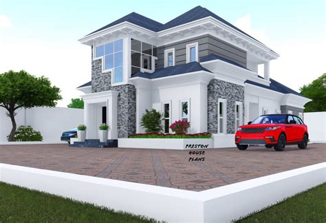 4 Bedroom Bungalow With A Penthouse Preston House Plans