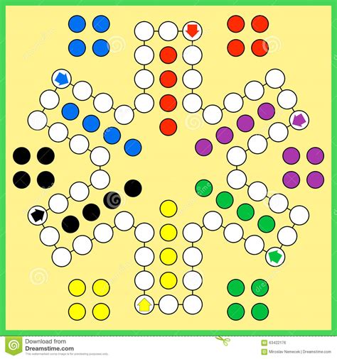 I have used simple html, css and javascript and ecmascript for developing this game. Ludo Board Game Stock Vector - Image: 63422176
