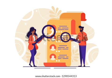 Concept Human Resources Recruitment Web Page Stock Vector Royalty Free 1298544313