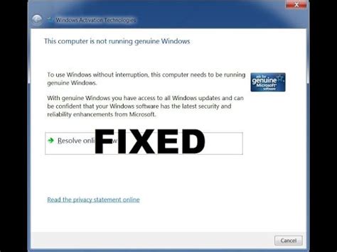 A pirated software may lack the functionality of a legitimate one. How to Fix Windows pop-up "This computer is not running ...