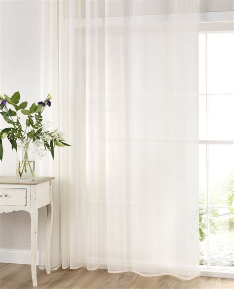 Ivory Tape Top Voile Panel From Net Curtains Direct