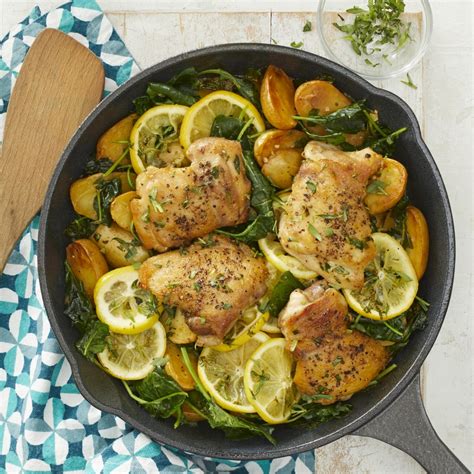 Cholesterol is friendly and unfriendly depending on the level of blood. Skillet Lemon Chicken & Potatoes with Kale Recipe | EatingWell