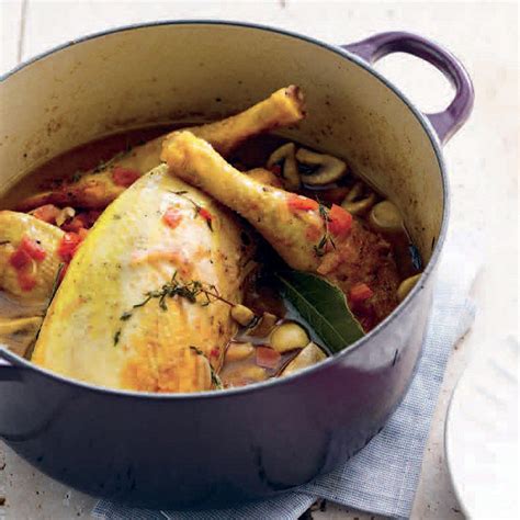 Recette Coq au vin blanc
