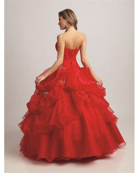 Scarlet Ball Gown Strapless Sweetheart Lace Up Full Length Quinceanera