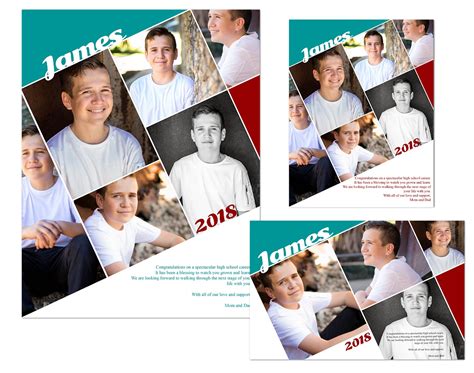 Yearbook Ads Templates James 1499 Arc4studio Photoshop