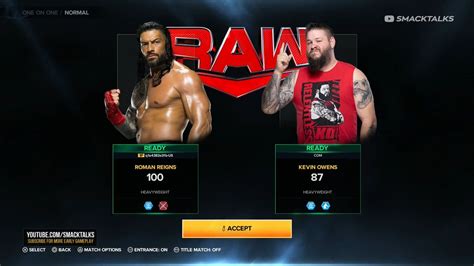 Wwe2k23 On Twitter Rt Smacktalks Roman Reigns Is 100 Overall In