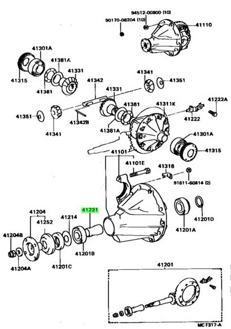 Buy Genuine Toyota 4123134010 41231 34010 Spacer Rear Differential