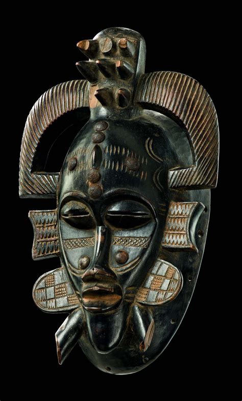Africa Mask Kpelie From The Senufo People Of Ivory Coast Light