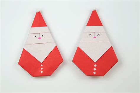 How To Make A Cute Origami Santa