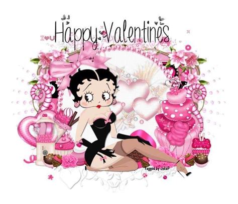 Happy Valentines Day Black Betty Boop Betty Boop Art Betty Boop