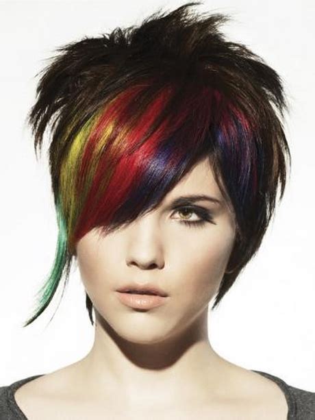 Short Coloured Hairstyles Style And Beauty