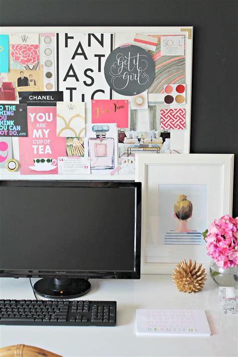 Project Office Inspiration Board And Desk Update Shannon Claire