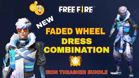 Freefire New Faded Wheel Bundle Combination 🤩 Iron Thrasher Faded Wheel