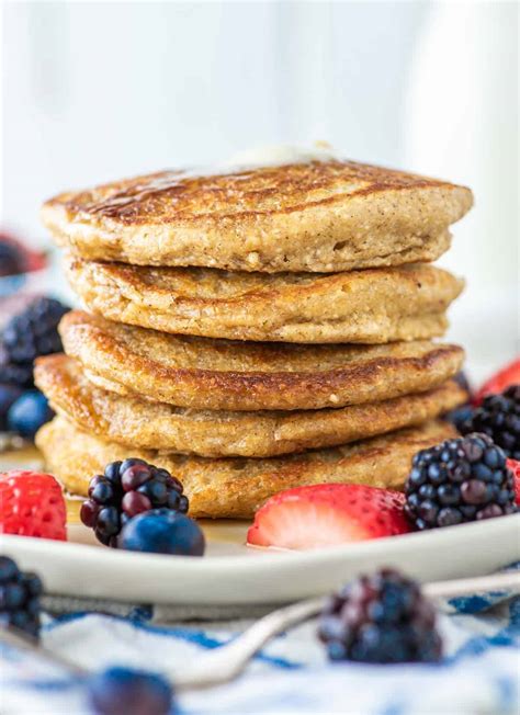 Oat Flour Pancakes Recipe Gluten Free And Low In Sugar Chisel And Fork