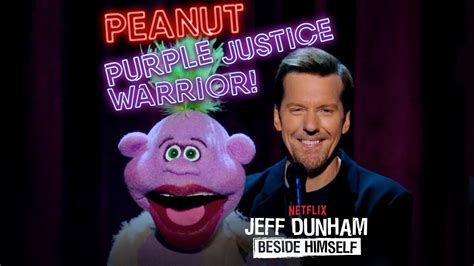 Peanut Purple Justice Warrior Jeff Dunham Beside