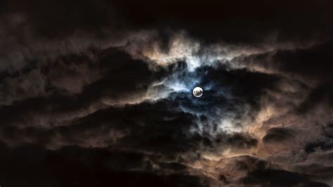 4k Moon Full Moon Clouds Wallpaper 3840x2160