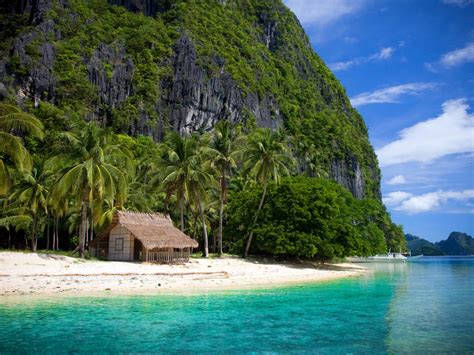Bacuit Bay El Nido Palawan Philippines Islands Lagoons With Turquoise