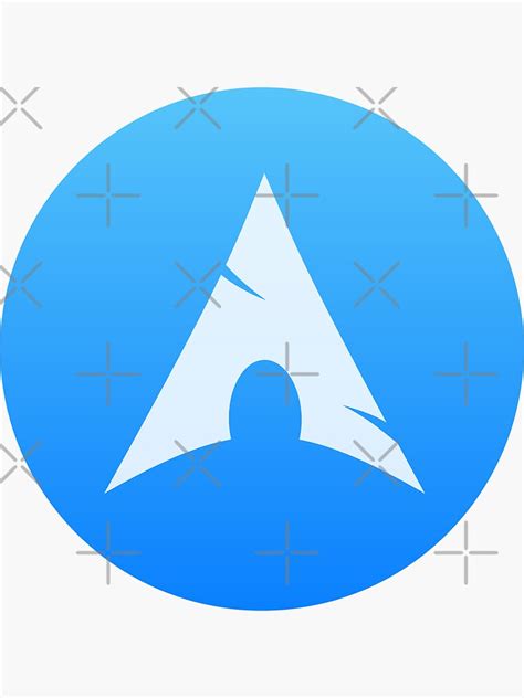 Arch Linux Logo Sticker For Sale By Codedgar Redbubble