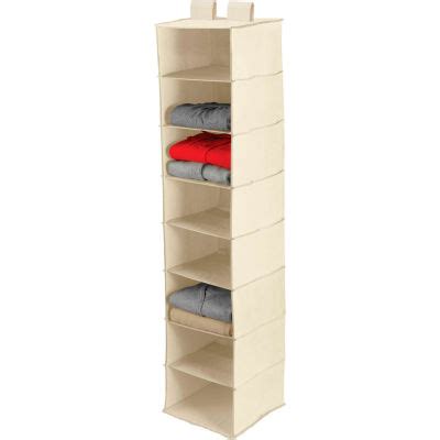 10 reasons hanging storage is the best. 8 Shelf Hanging Vertical Closet Organizer, Natural Canvas ...