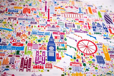 We designed this map of london, uk, with the help of openstreetmap geographic data. Colossal | Art, design, and visual culture. | Colorful map ...