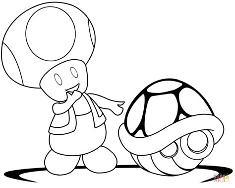 Toad And Toadette Coloring Pages Coloring Pages