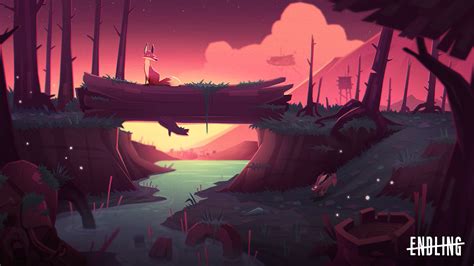 Endling Indie Game On Behance Indie Game Art Game Background Art
