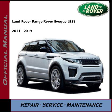 Range Rover Evoque Workshop Service Repair Manual 2011 2019 L538 On Usb Ebay