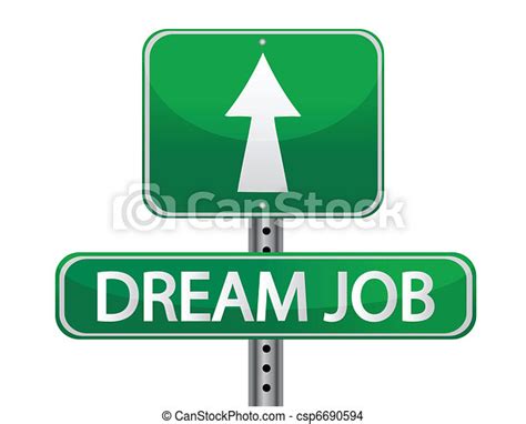 Eps Vector Of Dream Job Street Sign Csp6690594 Search