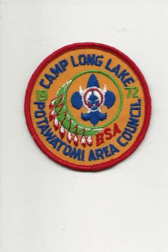 Camp Long Lake Patch Potawatomi Area Council Boy Scout Bsa Gandw